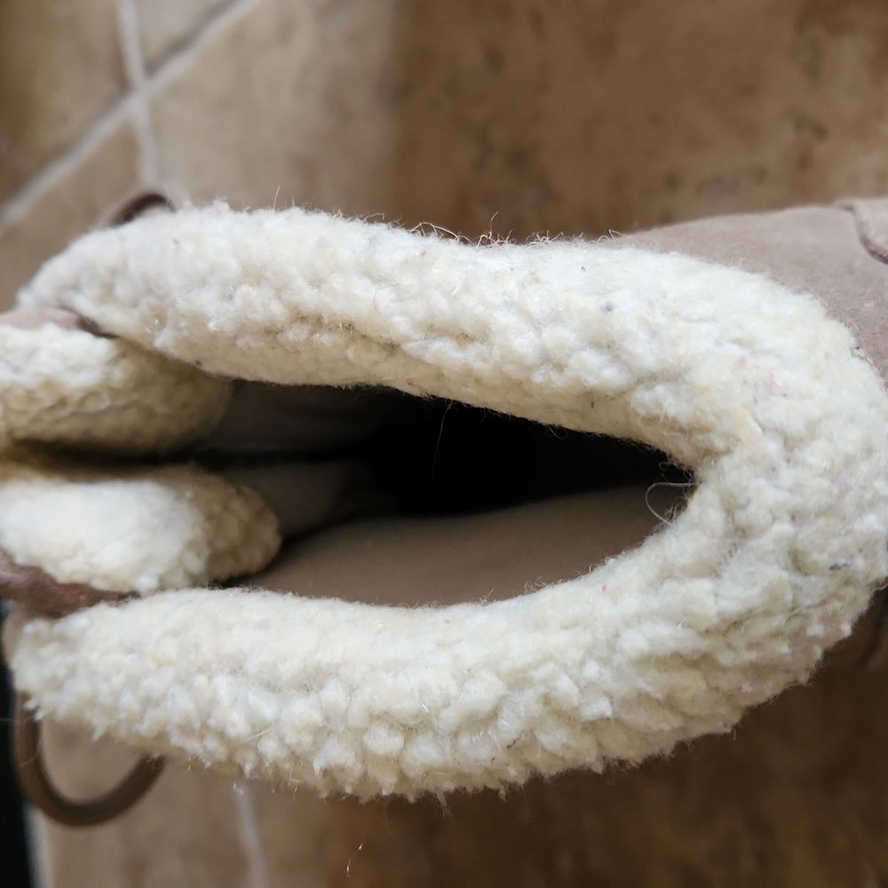 Sorel Brown and Cream Winter/hiking Boots Lace-Up Suede Womans Size 6 - Picture 7 of 15